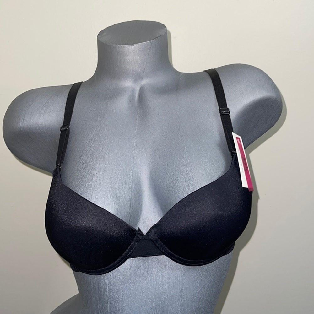 PUSH UP LIGHT PADDED DEMI T-SHIRT UNDERWIRE BRA ADJUSTABLE SHOULDER STRAPS. NWT